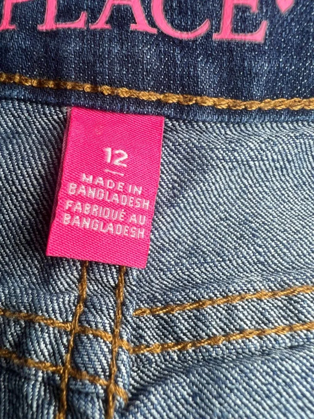 The Children's Place Girls Super Skinny Jeans Size 12 Dark Wash Stretch Denim